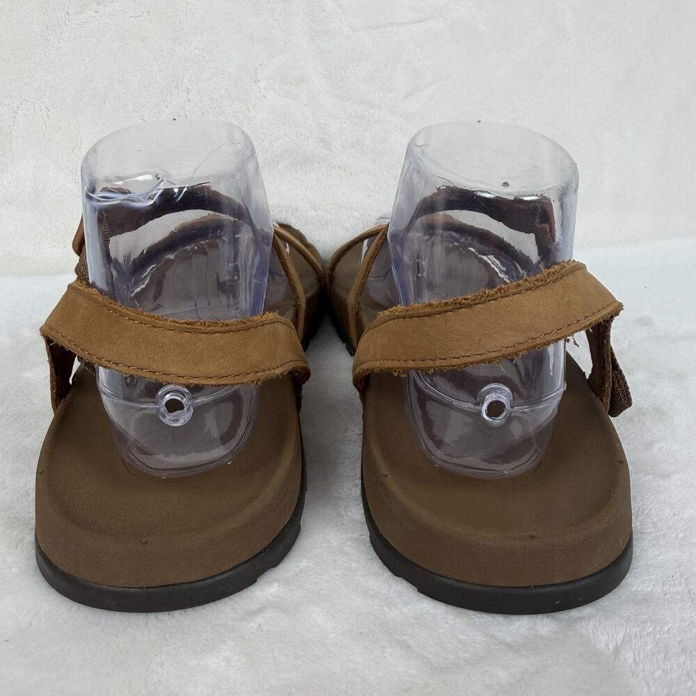 Chaco Women’s Brown Leather Toe Loop Lowdown Sandals Adjustable Straps 10 - Picture 6 of 10